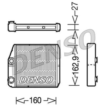 Schimbator caldura, incalzire habitaclu DENSO DRR09035