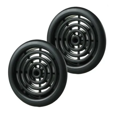 Set 2 grile usa diam 50mm, ABS - cercuri concentrice, negru