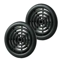Set 2 grile usa diam 50mm, ABS - cercuri concentrice, negru