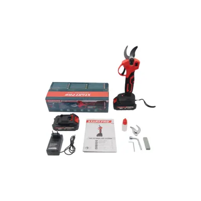 Foarfeca Electrica Pomi cu Acumulator StartPro SAP-21/28BM, Latime Taiere 28 mm, 20V, 2 Baterii x 2Ah Li-Ion, 60 Taieturi / min