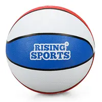 Minge de baschet din cauciuc, Rising Sports, Nr 3, Alb-Albastru