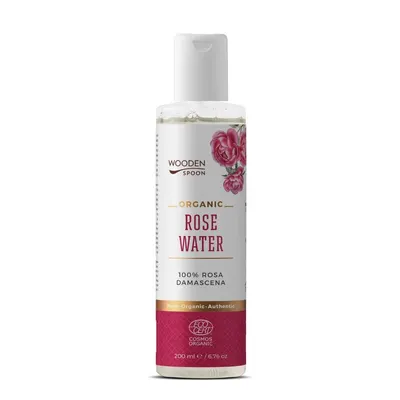 Apa de trandafir rosa damascena ecologic 200ml Wooden Spoon