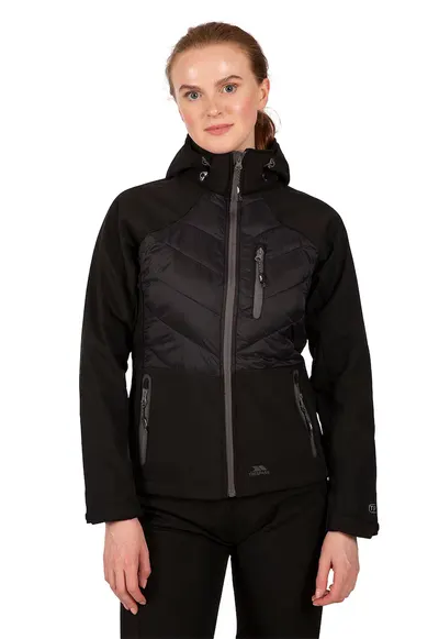 Jacheta cu aspect matlasat pentru trekking Elvira - Negru