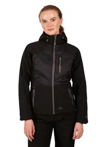 Jacheta cu aspect matlasat pentru trekking Elvira - Negru