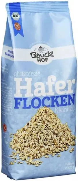 Fulgi de ovăz organici, fără gluten, 475 g, Bauckhof