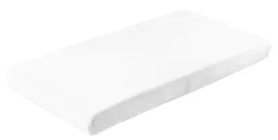 Cearșaf pentru bebeluși cu bandă elastică Sensillo - 120 х 60 cm, alb