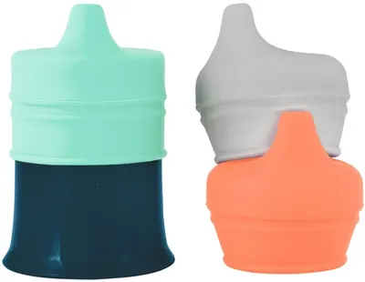 Cană de tranziție cu 3 capace Boon - Snug, Mint