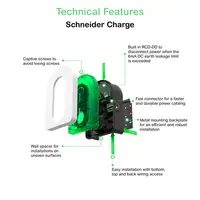 Statie de Incarcare Schneider Charge 7.4, 11 sau 22 kW, Monofazata si Trifazata (selectabil), cu Priza T2S si aplicatie mobil, wi-fi integrat