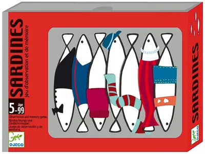 Carti de joc pentru copii Djeco - Sardine