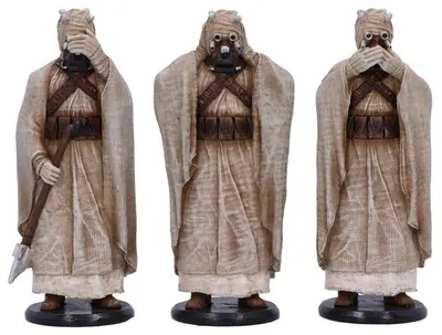 Set statuete Nemesis Now Adult: Humor - Three Wise Tusken Raiders, 14.3 cm