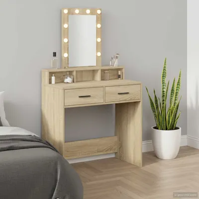 vidaXL Masă de Machiaj Maro 79 x 41 x 140 cm Lemn prelucrat