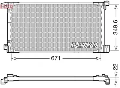 Radiator AC condensator potrivit TOYOTA PRIUS PHV 1.8H 01.16