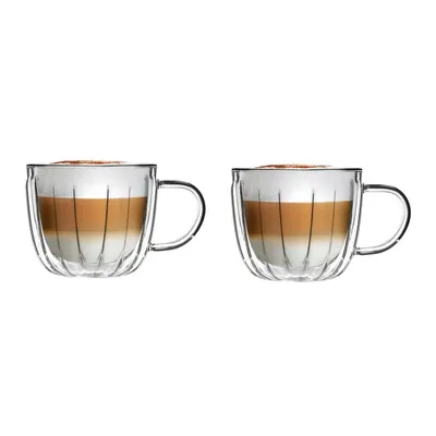 Cești 2 buc. pentru cappuccino din sticlă 350 ml Tulip – Vialli Design