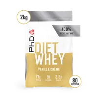 Pudra proteica cu aroma de vanilie Diet Whey, 2kg, PhD