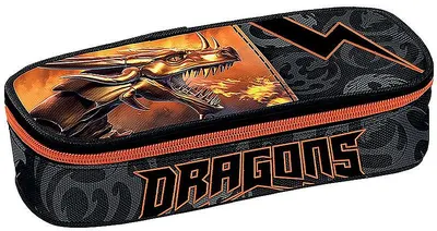 Penar pătrat pentru școală Graffiti Dragons - Cu 1 fermoar