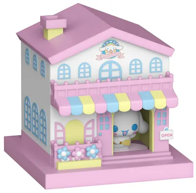 Mini figurina Funko Bitty POP! Towns: Sanrio - Chef Cinnamoroll with Cafe Cinnamoroll