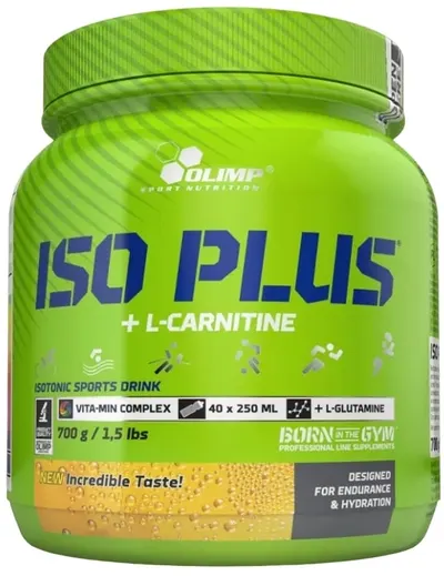 Iso Plus + L-Carnitine, ceai rece, 700 g, Olimp