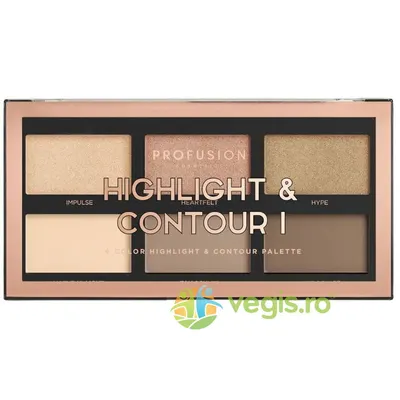 Paleta Conturare si Iluminare 6 Nuante Highlight&Contour I 16g