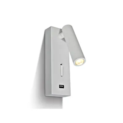 Hawk LED Switch + USB 3W 150lm 3000K 36° 220-240V IP20 alb