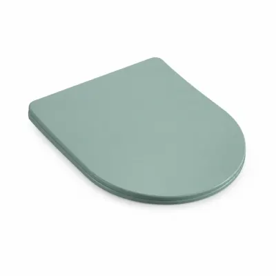 Capac wc soft close si demontare rapida, verde turcoz, Foglia Oslo