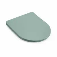 Capac wc soft close si demontare rapida, verde turcoz, Foglia Oslo
