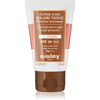 Sisley Super Soin Solaire Teinté crema de fata cu efect de protectie SPF 30 culoare 2 Golden 40 ml