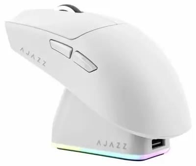 Ajazz Gaming mouse - AJ139P V3 MC, optică, wireless, albă