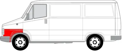 Segment reparatie aripa fata stanga fata CITROEN C25 FIAT DUCATO PEUGEOT J5 intre 1981-1994