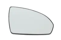 Sticla oglinda exterioara Dreapta potrivit SMART FORTWO 2007-2012 - (convexa, crom)