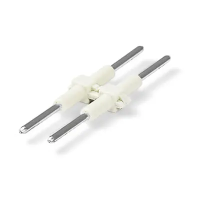 Board-to-Board Link; Pin spacing 4 mm; 2-pole; Length: 28 mm; white