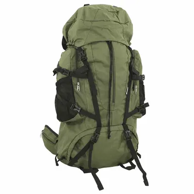 vidaXL Rucsac de drumeție, verde kaki, 100 L, țesătură oxford