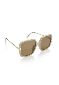 Ochelari de soare polarizati cu lentile patrate Muse - Auriu/Bej