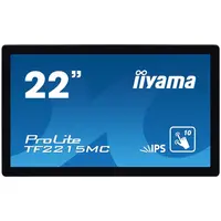 IIYAMA Monitor 21,5" PCAP Bezel Free 10P Touch with Anti-Finger print coating, 1920x1080, IPS panel, DisplayPort, HDMI, VGA, 315
