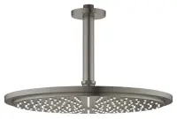 Palarie de dus rotunda 310 mm, grafit inchis periat, montare in tavan, brat 142 mm, Grohe Rainshower Cosmopolitan 310