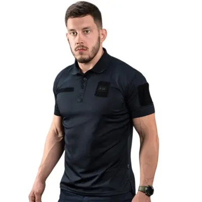 Tricou polo Elite Tactical Coolmax® navy blue M-TAC - S