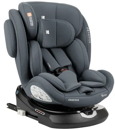 Scaun auto KikkaBoo - i-Felix, IsoFix, i-Size, 40-150 cm, Dark Grey