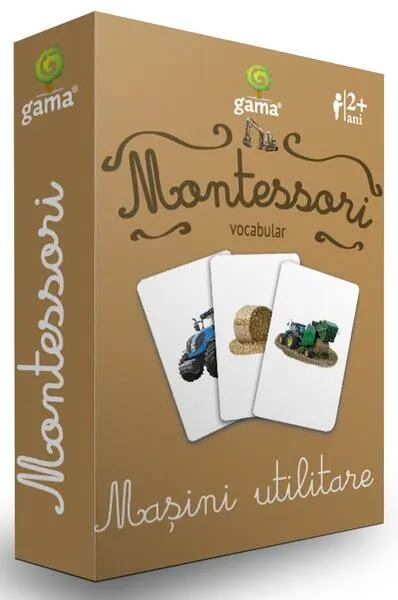 Mașini utilitare. Cărţi de joc Montessori - Board book - ***
