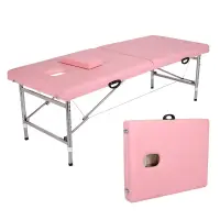 Pat Masaj Portabil si Cosmetica | Roz - 183 cm lungime x 60 cm latime x 63 cm inaltime