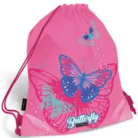 Rucsac sport scolar Lizzy Card Pink Butterfly