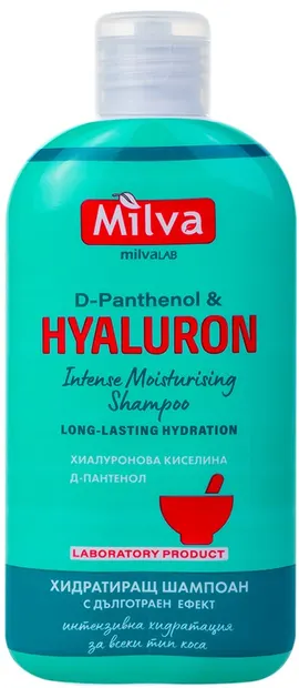Milva Șampon hidratant cu acid hialuronic, 200 ml