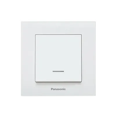 Intrerupator cu LED Karre Plus Panasonic alb