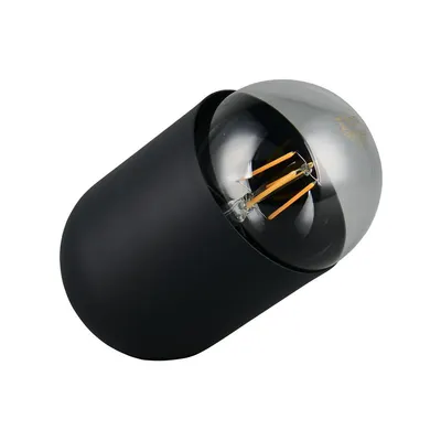 Veioză neagră din metal (înălțime 13,5 cm) Nara – Reality