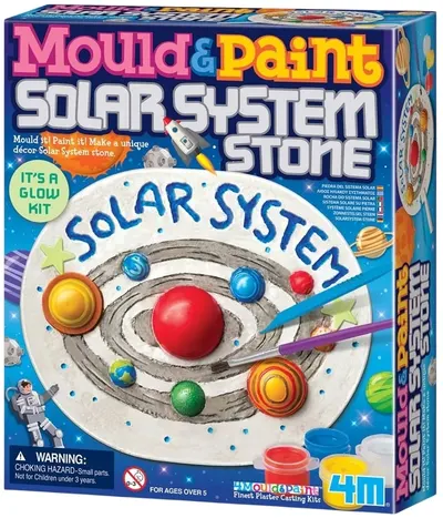 Set creativ cu ipsos 4M Mould and Paint - Sistemul solar