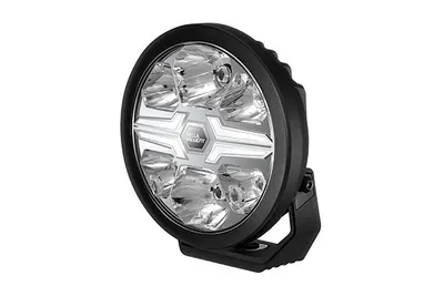 Far universal stanga dreapta (rotund, BLADE, LED, 12 24V, 36W, diametru 181mm, adancime: 96mm, transparent, aluminiu, negru, lumini pozitie, lungime cablu: 500mm)