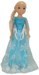 Păpușă Bambolina - Prințesă de gheață, cu rochie albastră, 80 cm