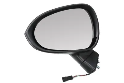 Oglinda stanga potrivit SEAT IBIZA 2008-2012 - electrica incalzita, crom, grunduita