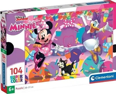 Puzzle pentru copii Clementoni din 104 piese - Disney Minnie Mouse