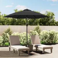 Gossi umbrela de soare de exterior, stalp din metal, 300 cm, antracit