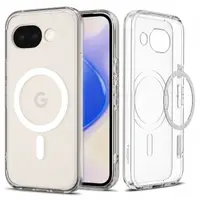 Husa MagSafe pentru Google Pixel 10a, Spigen, Ultra Hybrid, Transparenta Alba ACS11276