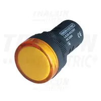 Lampa de semnalizare cu LED, galbena LJL22-YE 230V AC/DC, d=22mm